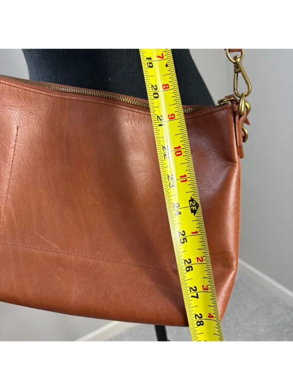 Madewell The Transport Shoulder Crossbody Leather Bag English Saddle Brown